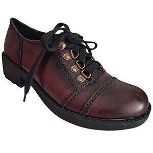 K9 by Rocket Dog Women's Y2K Style Retro Lace Up Shoes Burnt Burgundy Sz 7.5